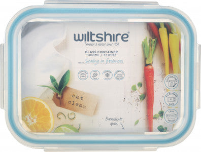 Wiltshire Rectangle Glass Container - 1000ml - 1