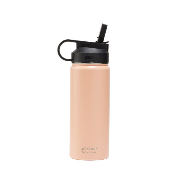Wiltshire Stainless Steel Bottle Peach 500ml - 1
