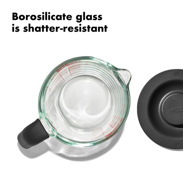 Oxo Good Grips Glass Measuring Cup with Lid - 2 Cup/ 500ml - 1
