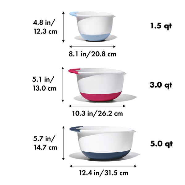Oxo 3-Piece Mixing Bowl Set - 2