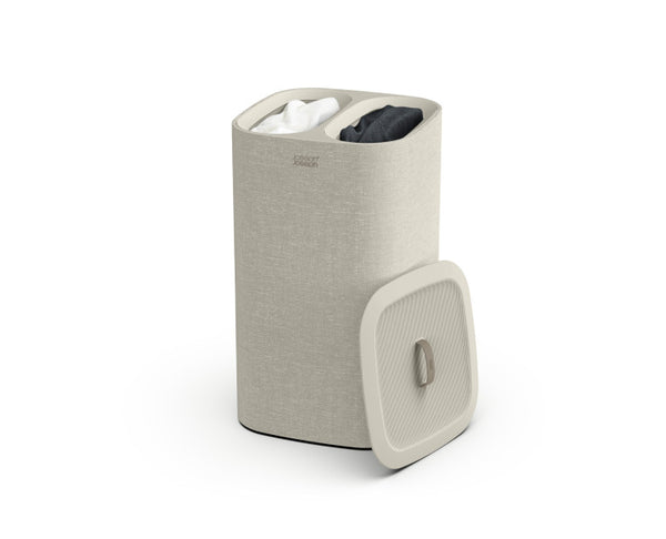 Joseph Joseph Tota Pop Laundry Seperation Basket Ecru - 60L (Two 30-Litre Fabric Tote Bags) - 2