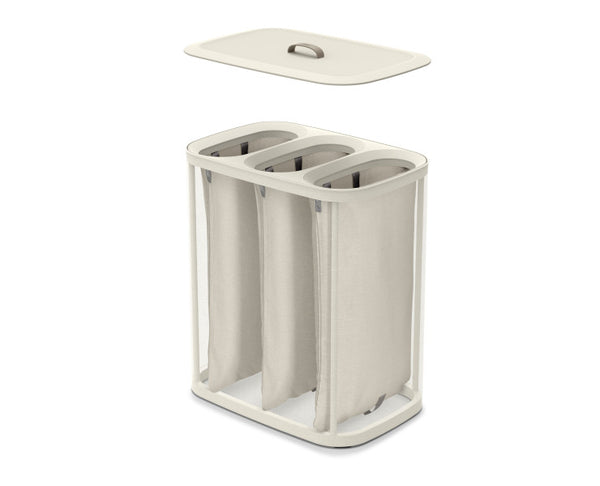 Joseph Joseph Tota Trio Laundry Separation Basket Grey - 90L (Three 30L Fabric Tote Bags) - 3