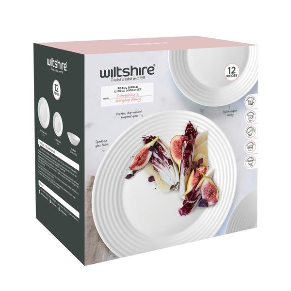 Wiltshire Pearl Ripple 12 Piece Dinner Set - 1