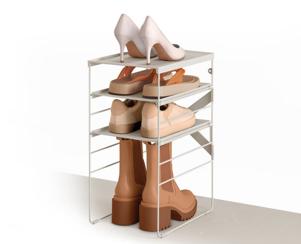 Joseph Joseph Level Adjustable Shoe Rack Polypropylene Ecru – Single - 2