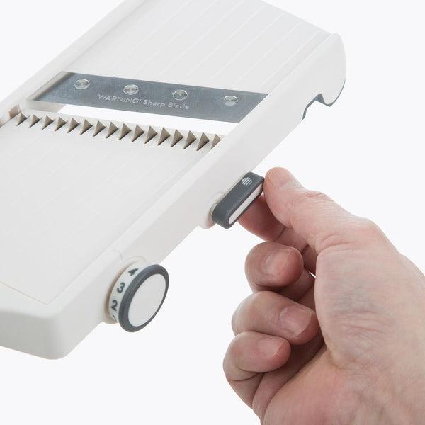 Progressive Prep Works Hand-Held Adjustable Julienne and Slicer  White and grey - 2