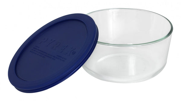 Pyrex Simply Store™ Round Container with Blue Lid - 950ml (4 Cups) - 1