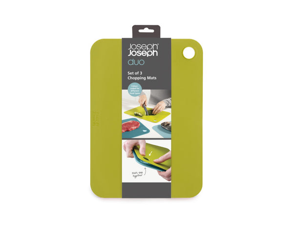 Joseph Joseph Duo Plastic Chopping Board Mats – Set Of 3 - 1