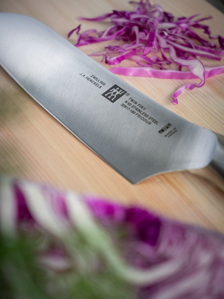 Zwilling Twin Fin II Steel Santoku Knife - 16cm - 3