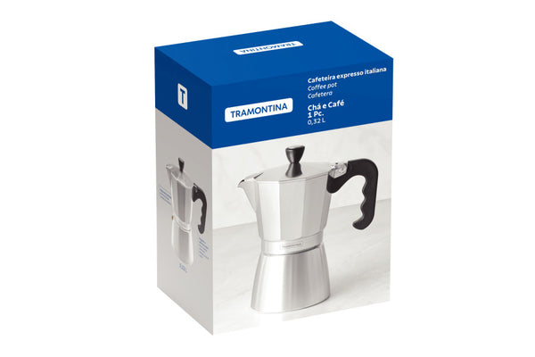 Tramontina Italian Espresso Coffee Maker 320ml - 6 Cup - 1