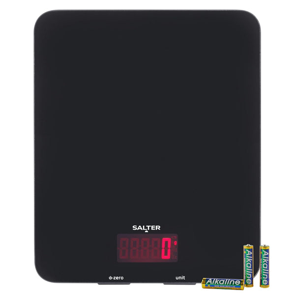 Salter High Capacity Electronic Kitchen Scale Measurement Units (kg, lbs, oz, ml, fl.oz) Capacity - 10kg Max - 1