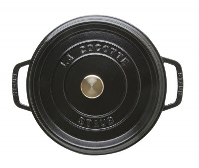 Staub Cast Iron Round Cocotte Black - 26cm - 2