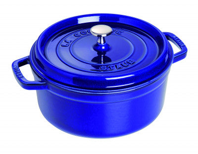 Staub Cast Iron Round Cocotte Marin Blue - 24cm - 2