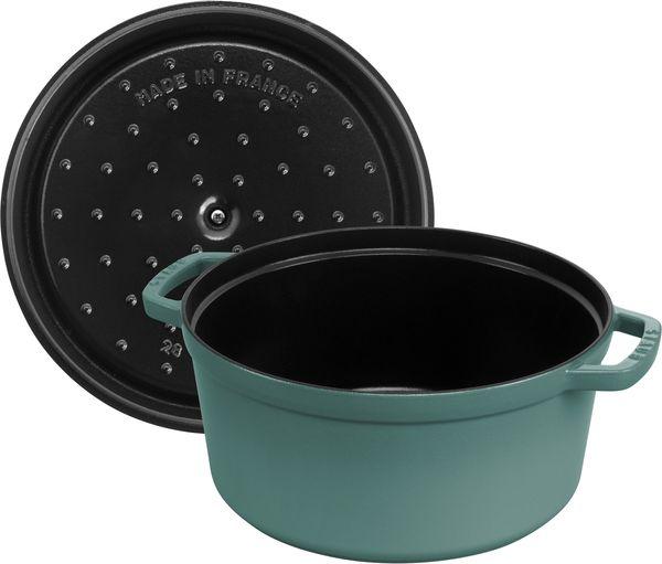 Staub Cocotte Round 24cm - Eucalyptus - 1