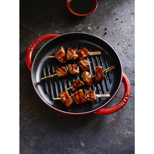 Staub Enamelled Cast Iron Pure Grill Cherry Red - 26cm - 1