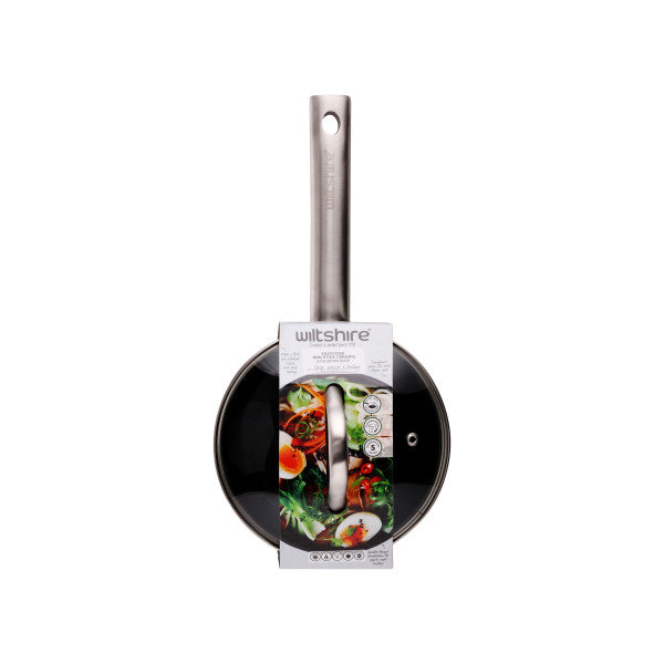 Wiltshire Easycook Pine Induction Saucepan 16cm|1.23l with glass lid - 2