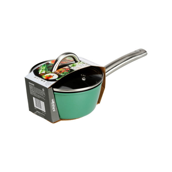 Wiltshire Easycook Pine Induction Saucepan 16cm|1.23l with glass lid - 1