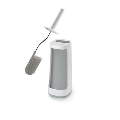 Joseph Joseph Flex Silicone Toilet Brush With Storage - White