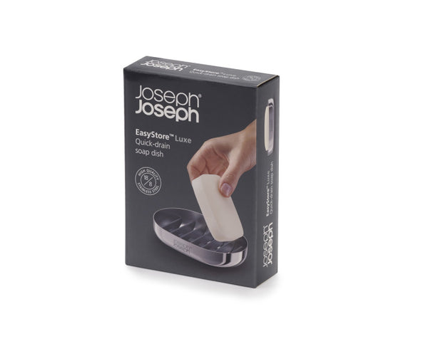 Joseph Joseph EasyStore Luxe Soap Dish – Stainless Steel - 1