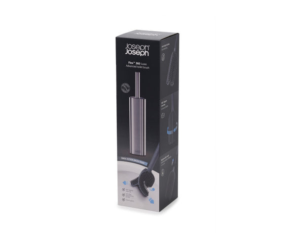 Joseph Joseph Flex 360 Luxe Toilet Brush – Stainless Steel - 1