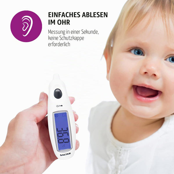 Salter Jumbo Display Infrared Ear Thermometer - Measure 34°C to 43°C - 1