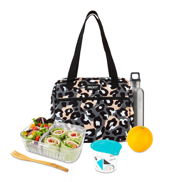 PackIt Freezable Hampton Wild Leopard - Chill Fresh Snacks and a 340ml Drink For Hours - 3