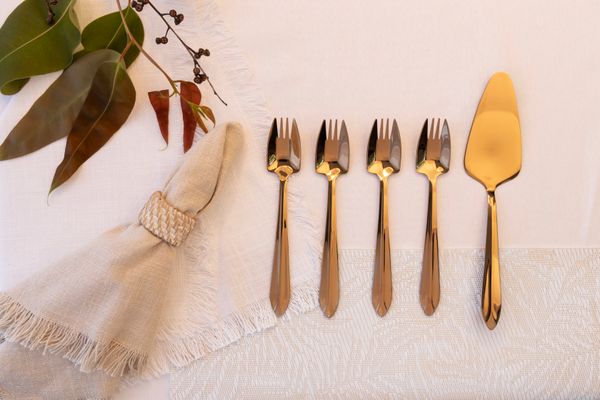 Splayd Rose Gold Cake Server & Splayd Set/5 - 2