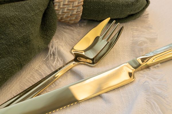 Splayd Gold Cake Knife, Server & Splayd Set/8 - 2