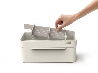 Joseph Joseph Viva Large cosmetic organiser with removable mirror – Shell - 3