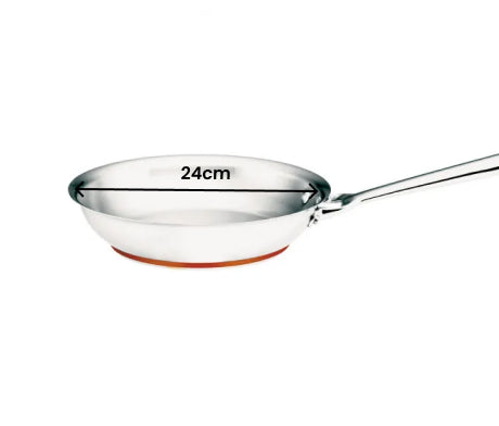 Essteele Stainless Steel Open French Skillet - 24cm - 1