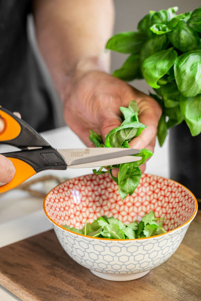 Mikasa Does it All Ceramic Bowl - Geometric Blue - 15.7cm - 3