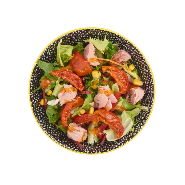 Mikasa Does it All Ceramic Bowl - Black Floral - 15.7cm - 2