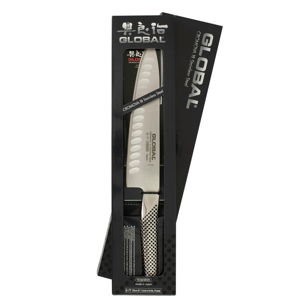 Global Classic 20cm Cook’s Knife Fluted G-80 - 3