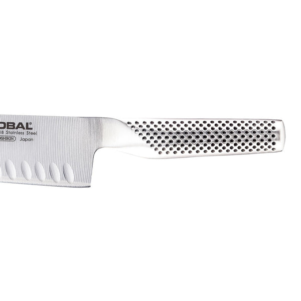 Global Classic Fluted Santoku Knife - 18cm - 2