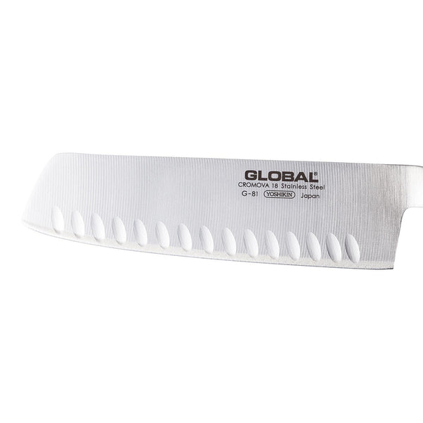 Global Classic 18cm Vegetable Knife, Fluted G-81 - 2
