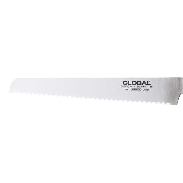 Global Classic Steel Bread Knife - 22cm - 2