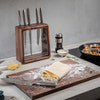 Global Hashira Knife Block Set Walnut - 7pc - 1
