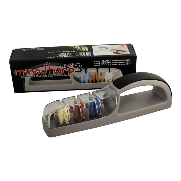 Global Minosharp 3 Stage Ceramic Water Sharpener - 1
