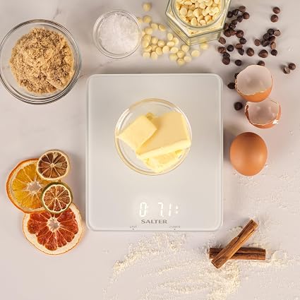 Salter Ghost Electronic Personal Bathroom Scale LCD display that shows weight readings Max Capacity - 180kg - 1