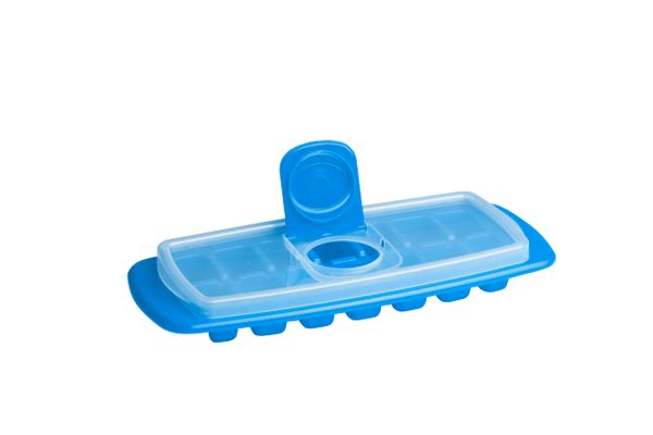 Cuisena Ice Cube Tray with Lid – Blue 14 Ice Cubes - 1