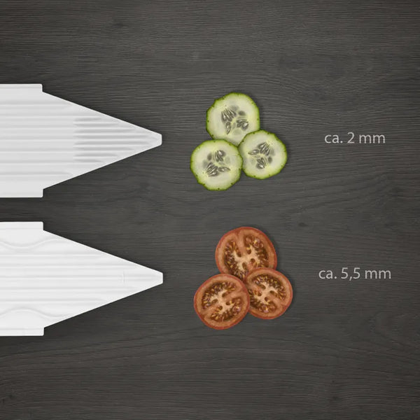 Borner V3 Vegetable Slicer TrendLine Starter Set Steel Blade White - 2