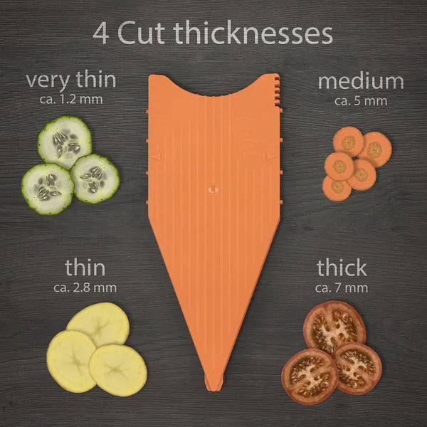 Borner V5 PowerLine Mandoline PowerLine Basic Set Steel Blade Orange - 2