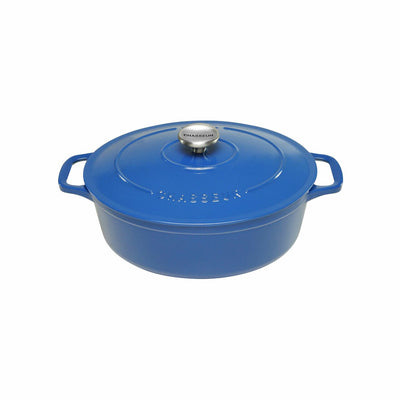 Chasseur Oval Cast Iron French Oven Sky Blue - 27cm/4L