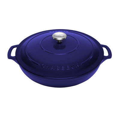 Chasseur Round Cast Iron Casserole Azure - 30cm 2.5L