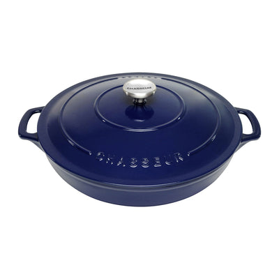 Chasseur Round Cast Iron Casserole French Blue - 30cm 2.5L