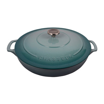 Chasseur Round Cast Iron Non Stick Casserole Plantation Color - 30cm 2.5L