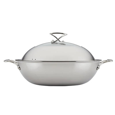 Circulon SteelShield™ Nonstick Stainless Steel C-Series Covered Wok with Clearview Lid Induction – 36cm