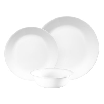 Corelle Winter Frost White Vitrelle Dinner Set Set - 12pc