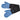 Cuisena Silicone & Fabric Double Glove - Blue Stripe