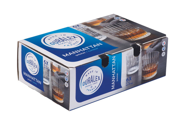 Duralex Manhattan Clear Tumbler Set of 6 - 310ml - 1