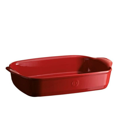 Emile Henry Ultime Rectangular Ceramic Baker Burgundy - 36cm/2.95L